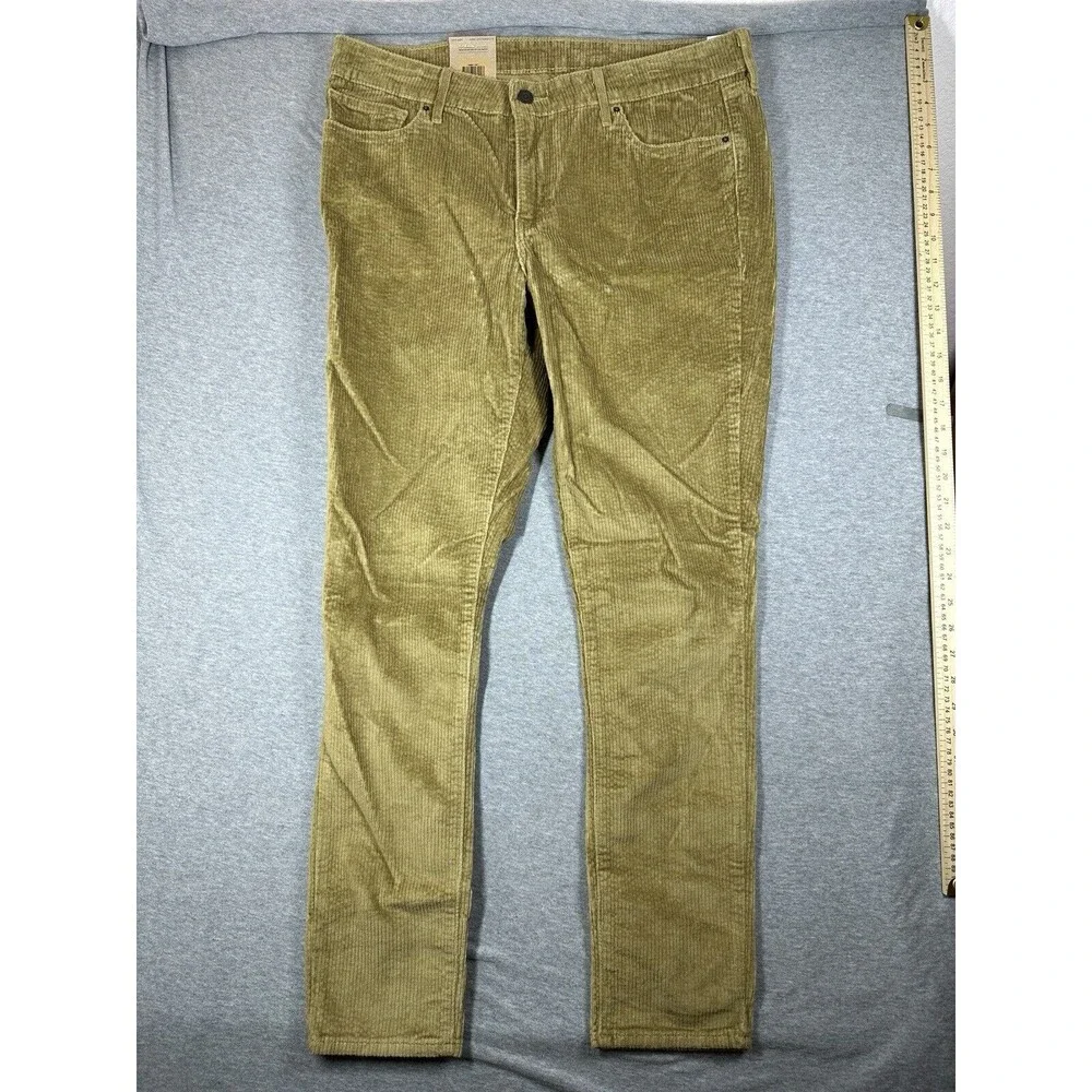 LEVIS‎ 711 SKINNY Women’s JEANS 32x30 Brown CORDUROY NWT